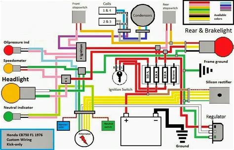 cb750 chopper electrical box plans|cb750 wiring diagrams.